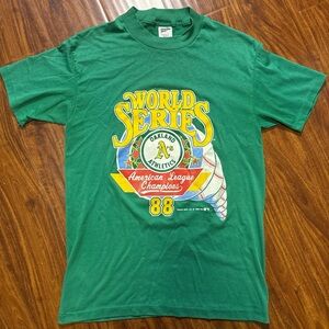 Oakland Athletics Green World Series Tee